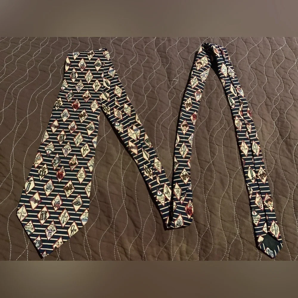 Nicole Miller Vintage 1995 Doctor Hand-Sewn Silk Tie Dr. Antidotes